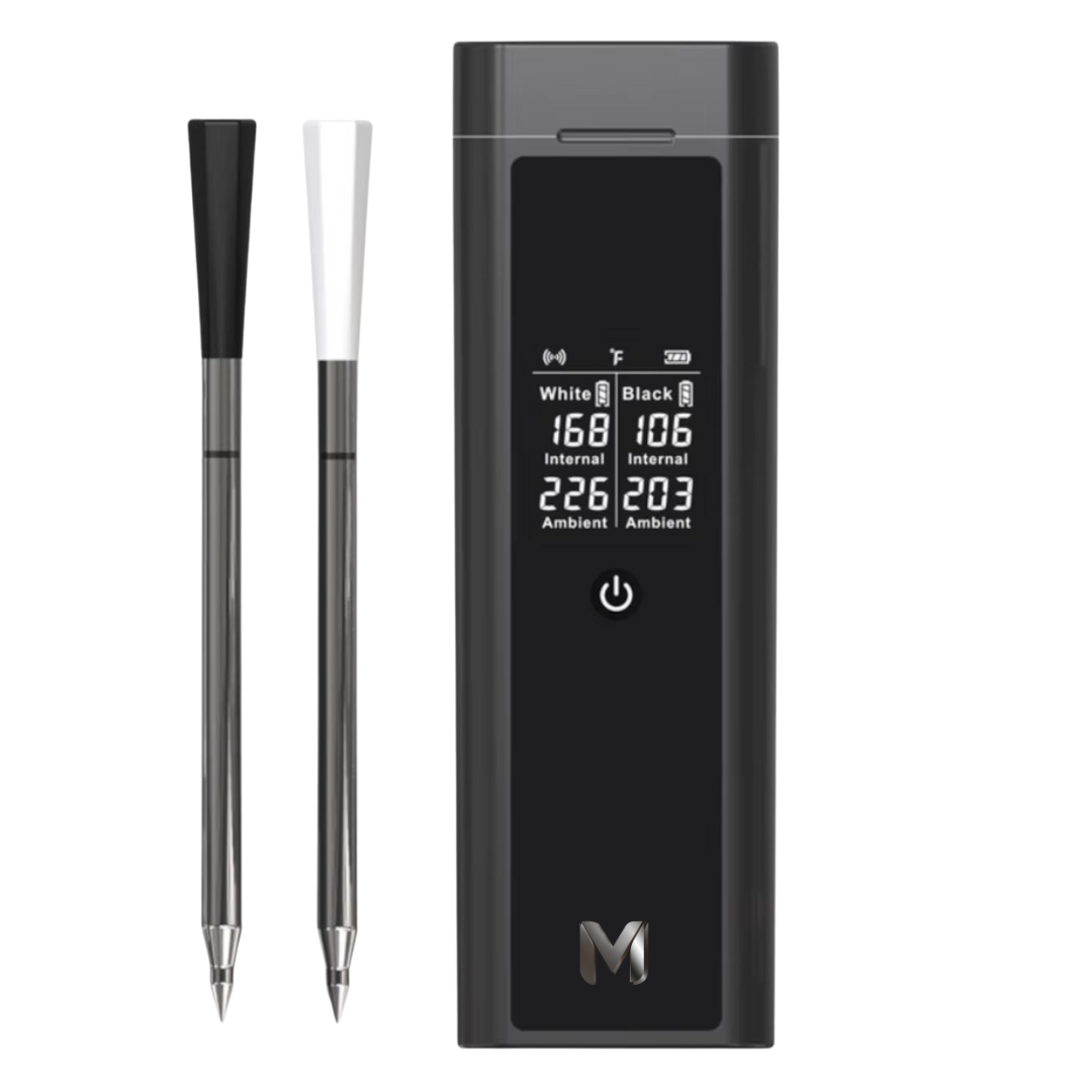 'Typhoon' Gun Grey WiFi Sync Twin AI 2 Probe Wireless Bluetooth Meat Thermometer