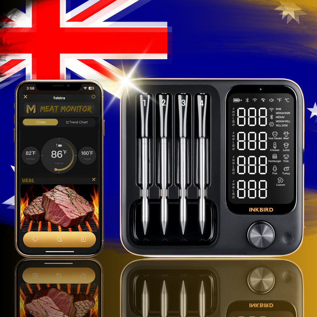 'QUAD PRO XL' 4 Probe AI Bluetooth® Wi-Fi Wireless Meat Thermometer System